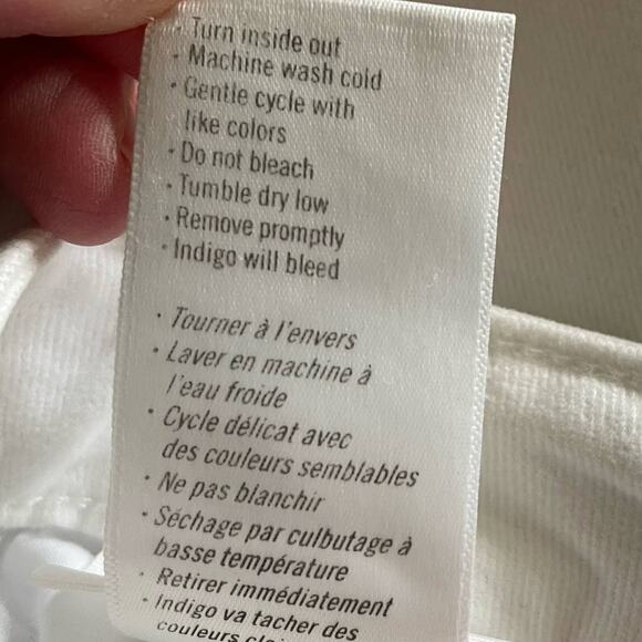 PAIGE Flaunt Denim Bombshell Ankle Blanchette Curvy White Jeans Size 24 NWOT - Picture 10 of 11